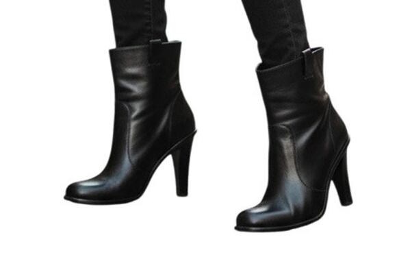 Cole Haan Shoes - Cole Haan $278 Black ankle leather bootie size 9.5